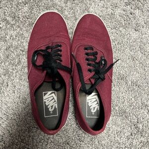 Burgundy size 6 1/2 women’s vans